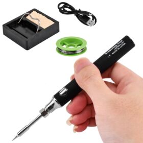 SOLDADOR PORTATIL CAUTIN PUNTA RECTA CARGA USB TIPO C / 76333 - L-801