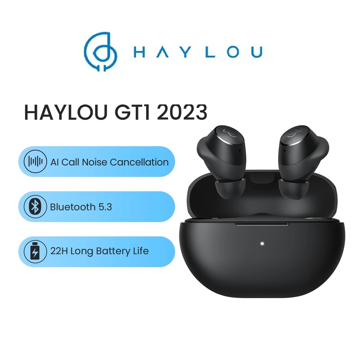 AURICULARES BT HAYLOU GT1 2023 / NEGRO