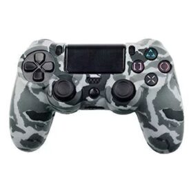 FUNDA DE SILICONA PARA JOYSTICK DE PLAYSTATION 4 PS4 - GRIS CAMUFLADA