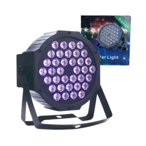 PROTON TACHO LUZ NEGRA UV 36 LED DMX AUDIORITMICO / P-UV36P