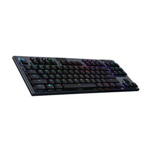 TECLADO LOGITECH BLUETOOTH G915 RGB RECARGABLE - TKL COLOR CARBON LUZ RGB