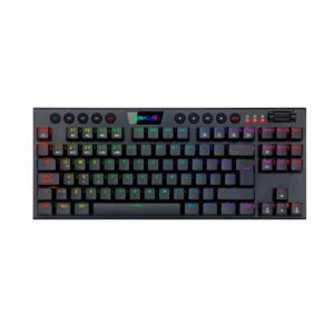 TECLADO INALAMBRICO REDRAGON HORUS TKL BLACK RED SWITCH SPANISH WIRED / K622-RGB / 0802