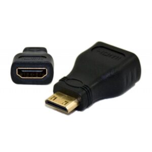 ADAPTADOR MINI HDMI MACHO A HDMI HEMBRA / 09-007