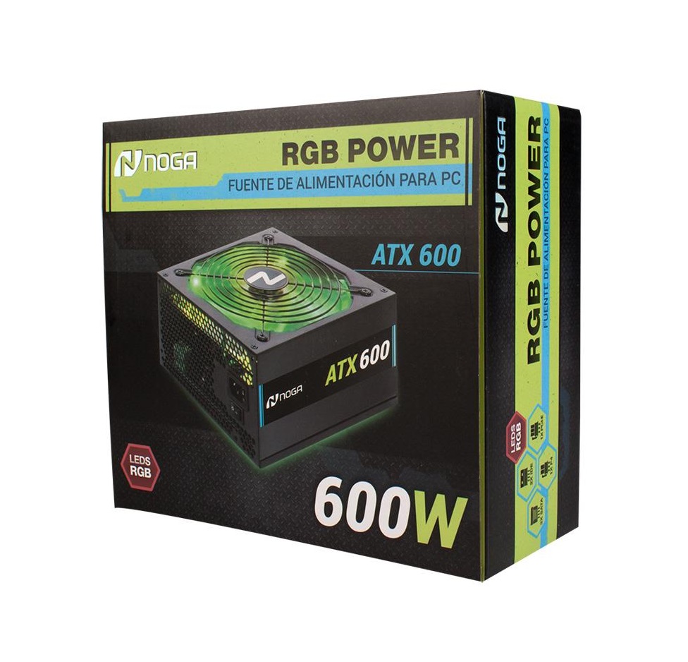 FUENTE NOGANET PC ATX 600W RGB POWER - Image 2