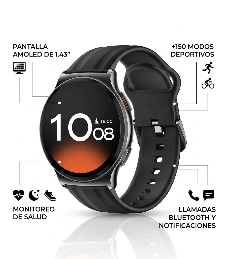 SMART WATCH HAYLOU SOLAR LITE 2 - NEGRO - Image 2