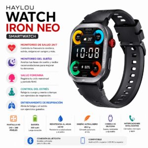 SMARTWATCH HAYLOU WATCH IRON NEO - NEGRO