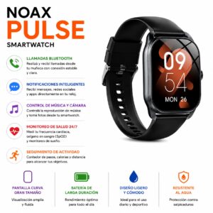 SMARTWATCH NOAX PULSE - NEGRO