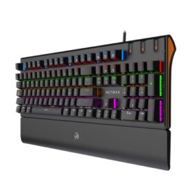 TECLADO MECANICO RETROILUMINADO NETMAK - NEGRO / NM-LEGEND