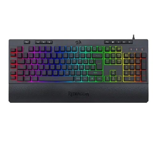 TECLADO REDRAGON MEMBRANA SHIVA - NEGRO / K512RGB-1-SP