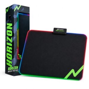 MOUSE PAD GAMER LUCES LED RGB RETROILUMINADO 300X250 NOGA HORIZON S