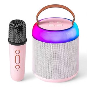 PARLANTE BT CON MICROFONO KARAOKE LUZ RGB ESTILO MEGAFONO SQ-K10