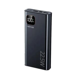 POWER BANK 22.5W CARGA RAPIDA 20000 MAH CON DISPLAY DIGITAL NETMAK NM-PB13