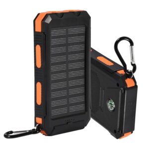 CARGADOR PORTATIL SOLAR CON 4 CABLES 10000 MAH / ZL-910