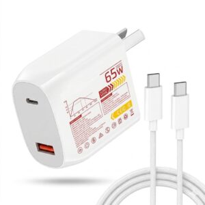 CARGADOR TIME RAPIDO USB QC 65 W (CC-59151)