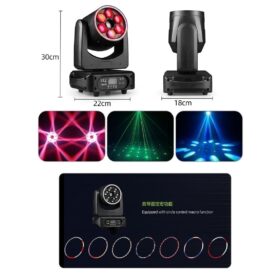 CABEZA MOVIL DE 6 LEDS OJO DE ABEJA - JS-FY120W