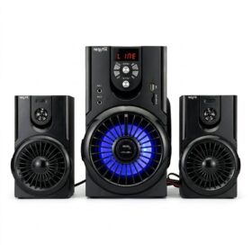 PARLANTE PC Y TV NISUTA 2.1 AUDIO BLUETOOTH USB FM CON LUCES (NSPAM82L)