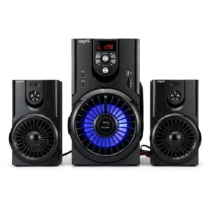 PARLANTE PC Y TV NISUTA 2.1 AUDIO BLUETOOTH USB FM CON LUCES (NSPAM82L)