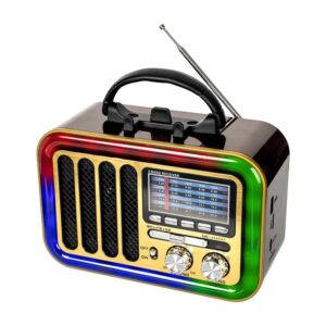 RADIO CLASICO VINTAGE CON BLUETOOTH LUCES RGB / YS-229BT
