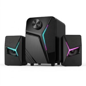 PARLANTE PC 2.1 CON SUBWOOFER AUDIO PREMIUM LUCES LED RGB (DX2SPE1BAS)