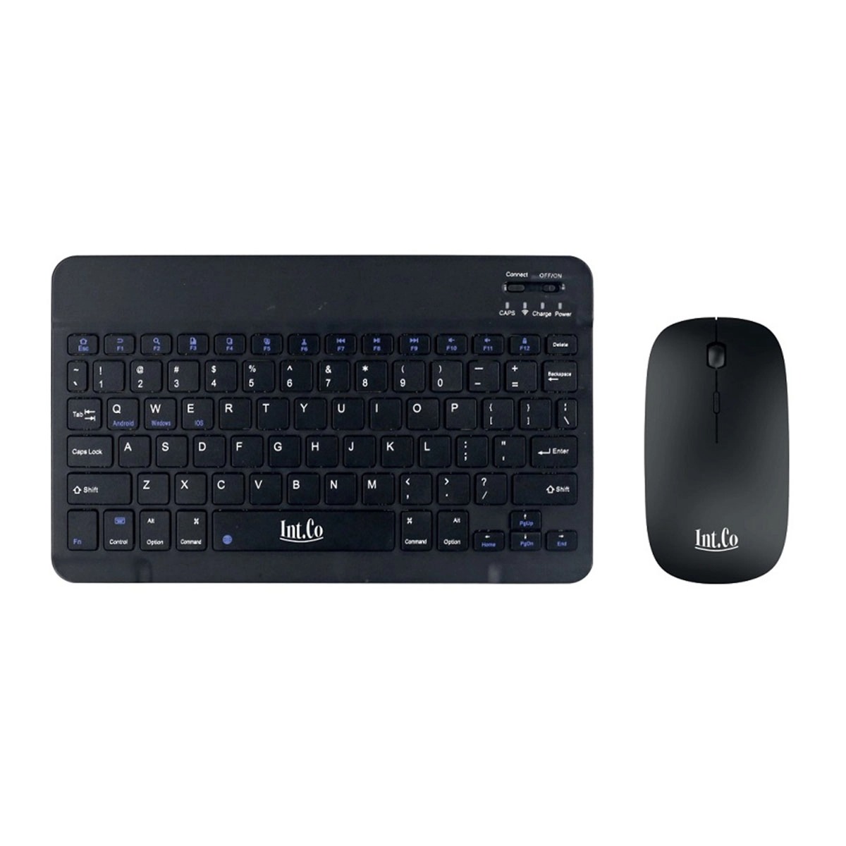 COMBO TECLADO Y MOUSE INALÁMBRICO BLUETOOTH SLIM RECARGABLE NEGRO (RDKM-906) - Image 2